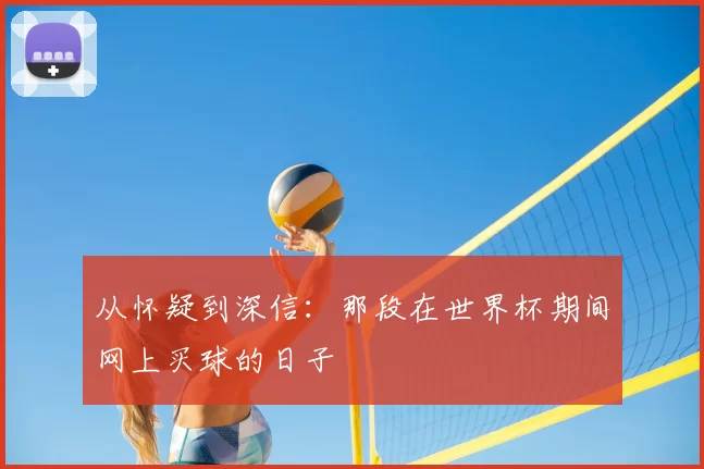 从怀疑到深信:那段在世界杯期间网上买球的日子